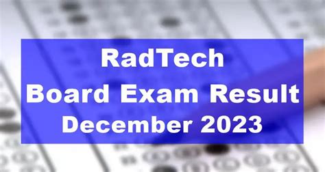 radtech result 2023